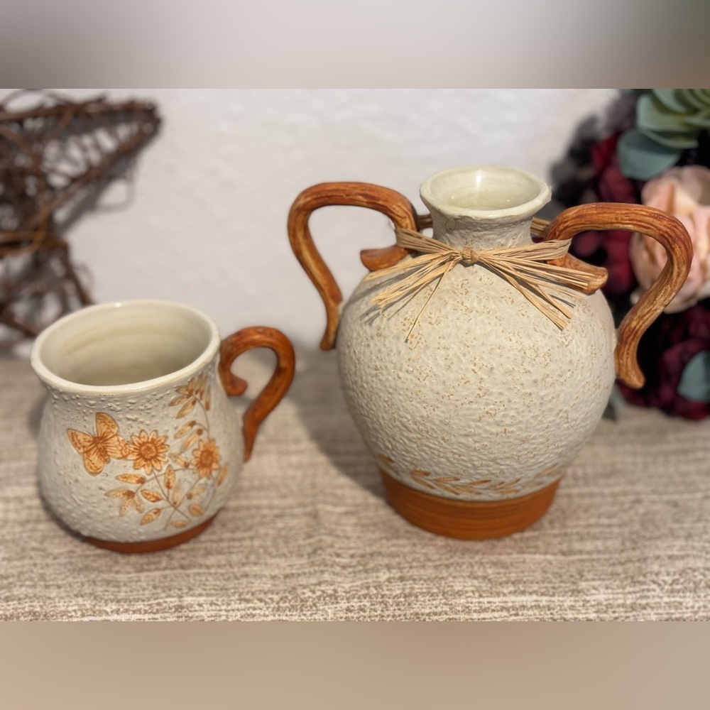 vintage ceramic pieces from Russ Berrie & Co's "Mother Nature" line